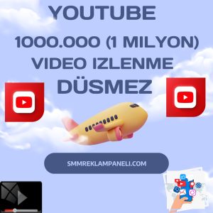 Youtube 1000.000 Video İzlenme Satın Al